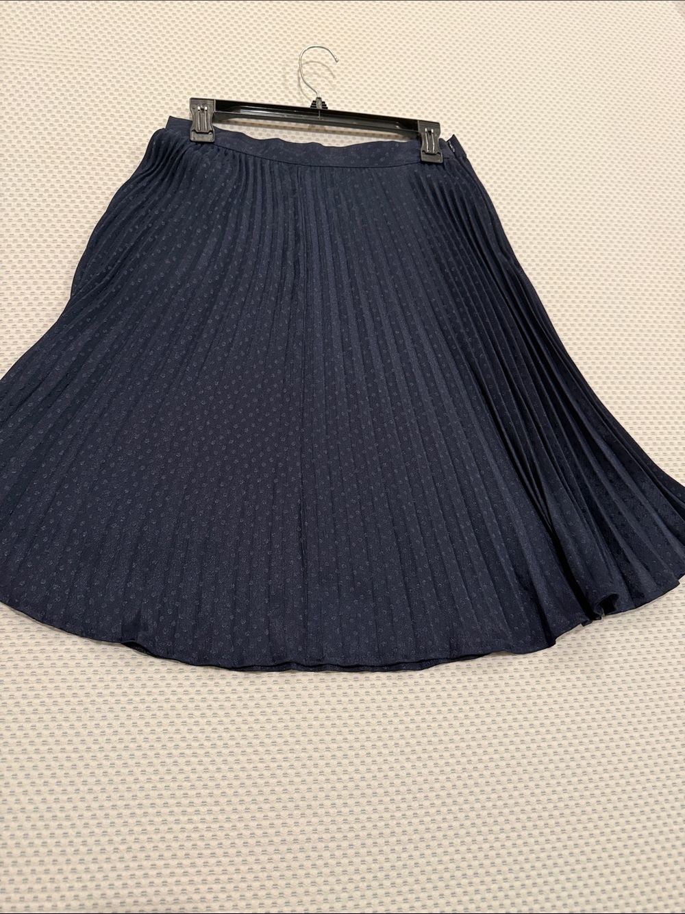 Chelsea & Violet Navy Pleated Circle Skirt